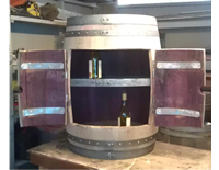 Wine Barrel Cabinet Double Door